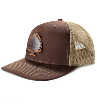 Ariat Ariat Mens Cap Snap Back Spade Patch Brown