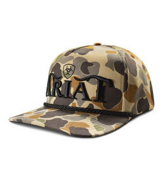 Ariat Ariat Snap Back Camo Cap 3D Embroidered Tan