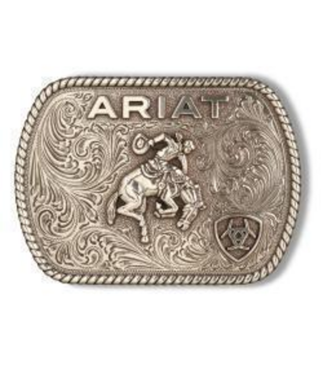 Ariat Ariat Rectangle Vintage Saddle Bronc Antique Silver