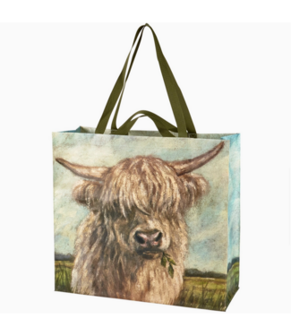 Primitives by Kathy Highland Cows Shopping Tote