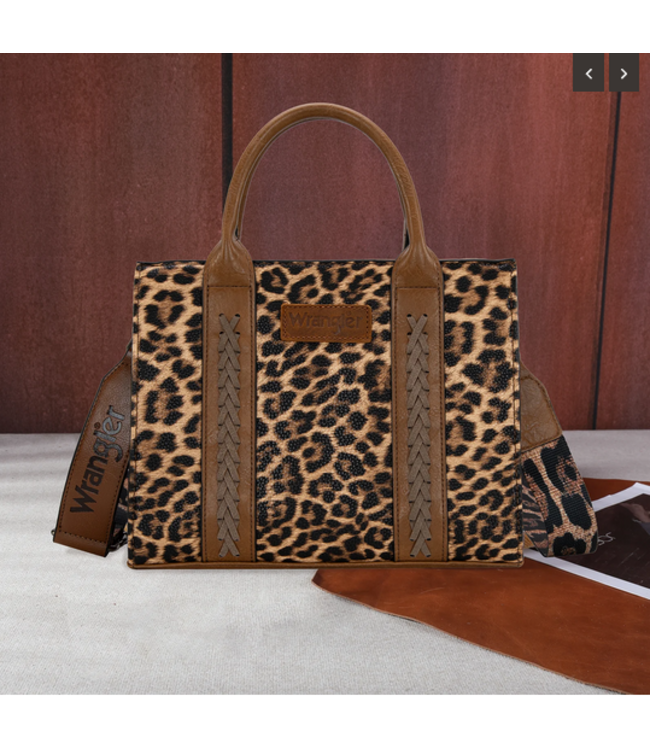 Wrangler Wrangler Leopard Print Tote/Crossbody - Leopard