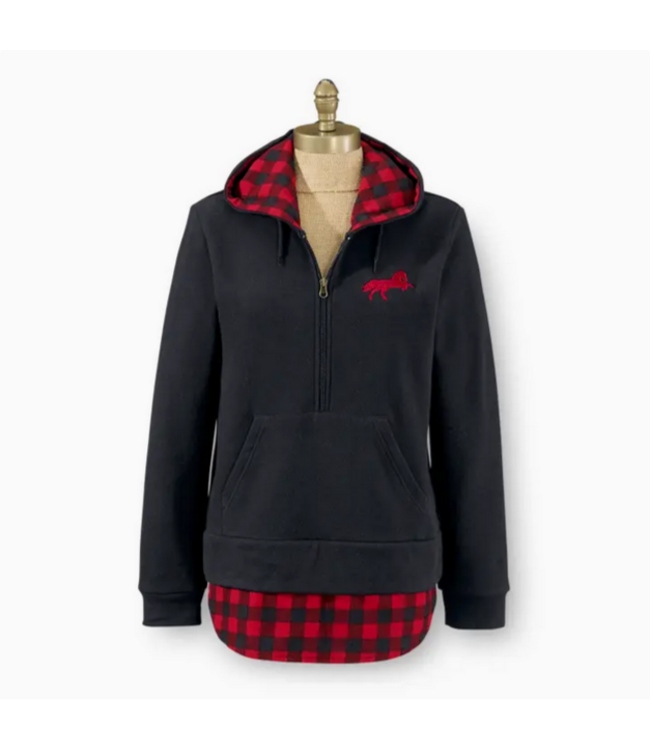 Back in the Saddle Womens Buffalo Ranch Hoodie