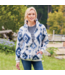 Back in the Saddle Womens Sky Diamond Zip-Front Hoodie