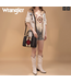 Wrangler Wrangler Tooled Aztec Pattern Print Concealed Carry Tote/Crossbody -Black