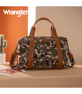 Wrangler Wrangler Camo Print Collection Duffle Bag -Green