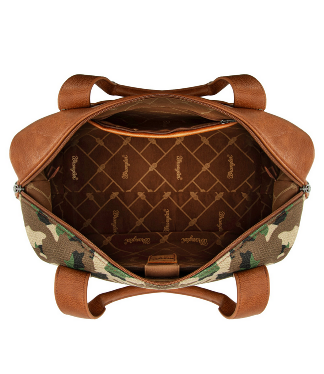 Wrangler Wrangler Camo Print Collection Duffle Bag -Green