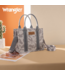 Wrangler Wrangler Camo Print Tote/Crossbody -Grey
