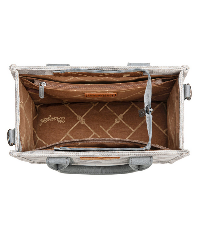 Wrangler Wrangler Camo Print Tote/Crossbody -Grey