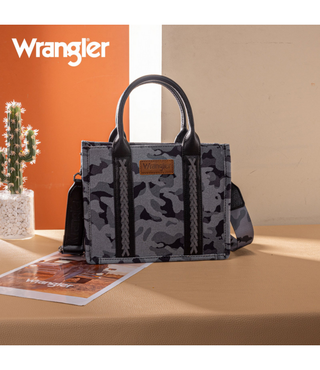 Wrangler Wrangler Camo Tote/Crossbody Black