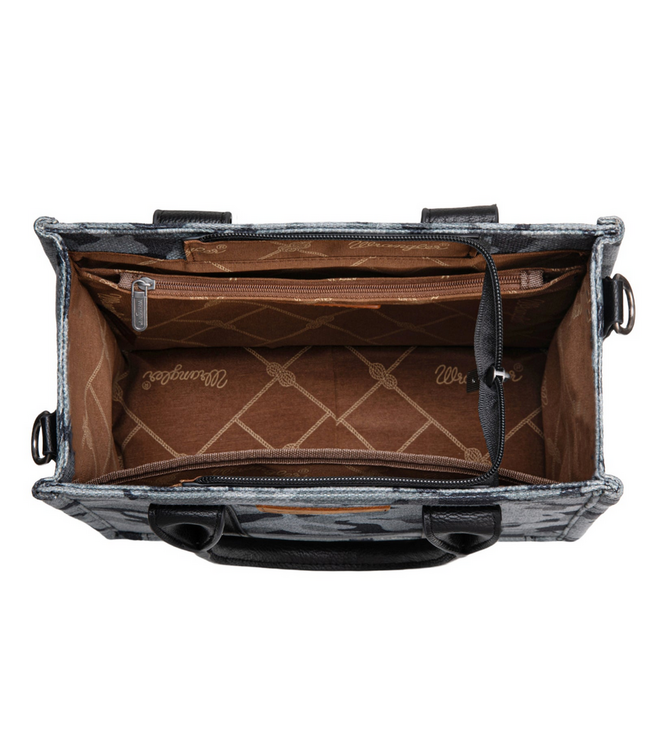 Wrangler Wrangler Camo Tote/Crossbody Black