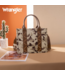 Wrangler Wrangler Camo Print Tote/Crossbody -Brown