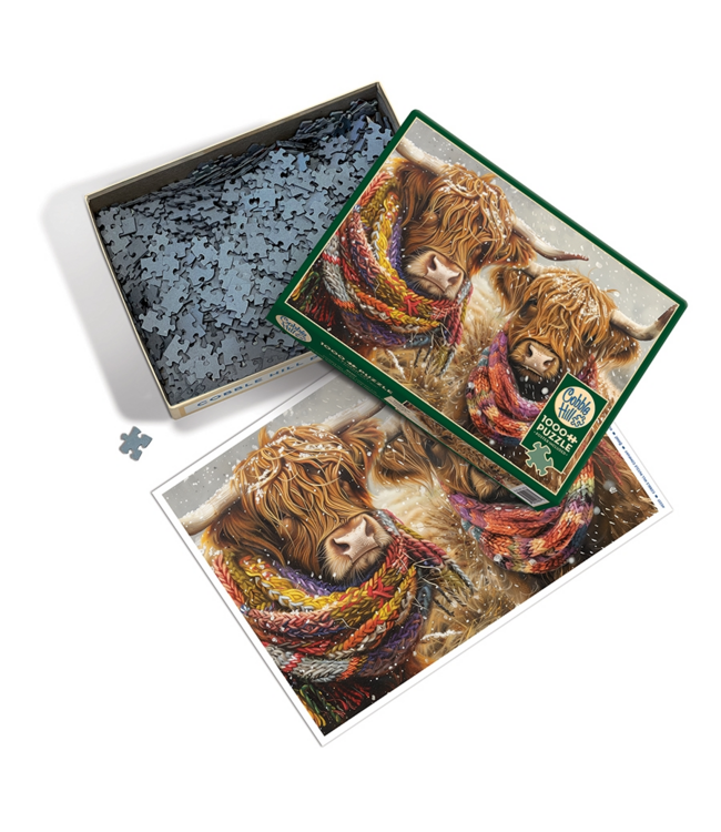 Outset Games and Cobble Hill Puzzles Brrr! 1000pc Puzzle