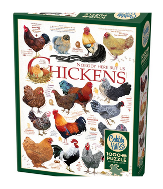 Outset Games and Cobble Hill Puzzles Chicken Quotes 1000pc Puzzle