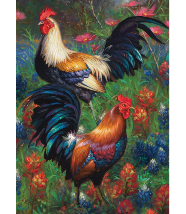 Outset Games and Cobble Hill Puzzles Roosters 1000pc Puzzle