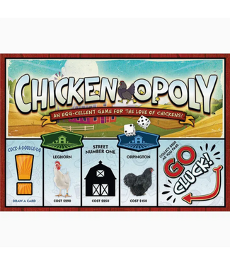 Outset Games and Cobble Hill Puzzles Chicken-Opoly Board Game