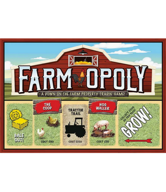 Outset Games and Cobble Hill Puzzles Farm-Opoly Board Game