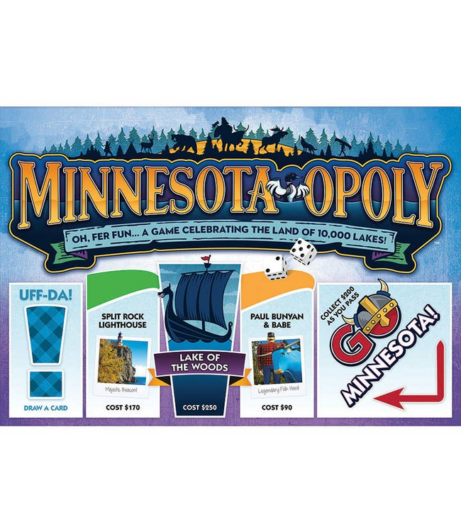 Outset Games and Cobble Hill Puzzles Minnesota-Opoly (State) Board Game