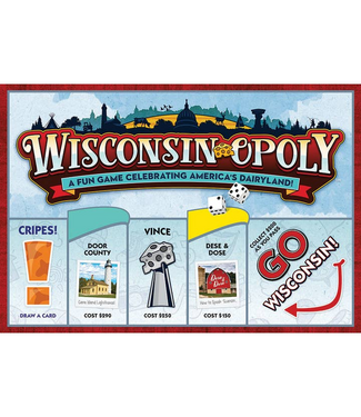 Outset Games and Cobble Hill Puzzles Wisconsin-Opoly (State) Board Game