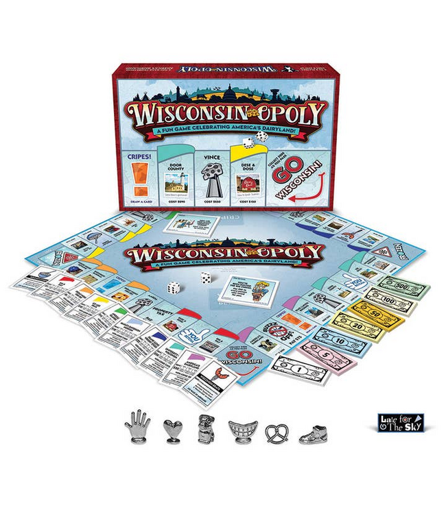 Outset Games and Cobble Hill Puzzles Wisconsin-Opoly (State) Board Game