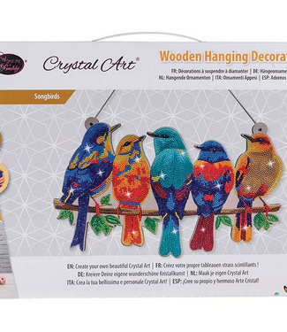 Outset Games and Cobble Hill Puzzles Crystal Art Deco Kit Hanging Song Birds