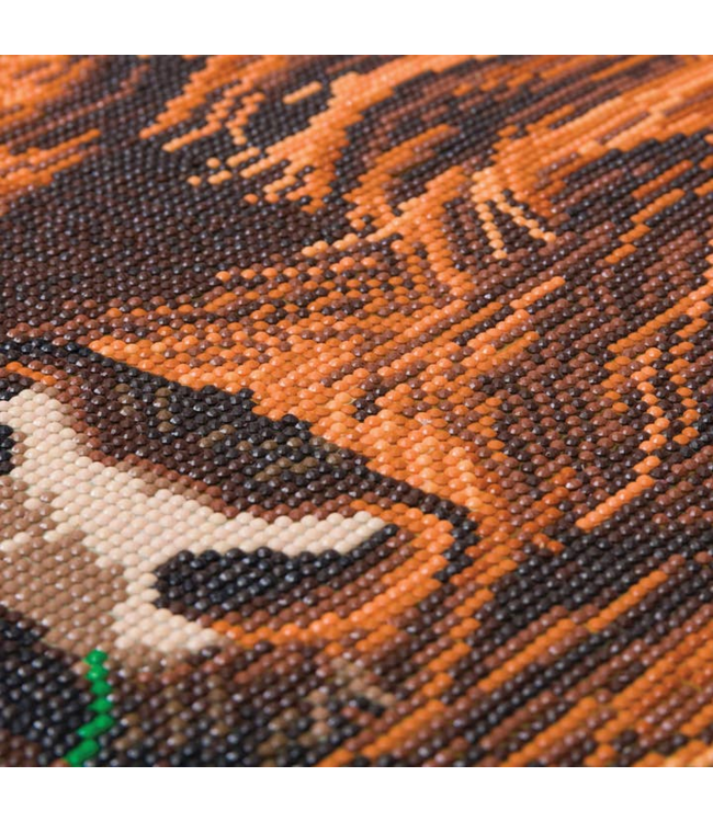 Outset Games and Cobble Hill Puzzles Medium Crystal Art Mounted Kit Highland Cow