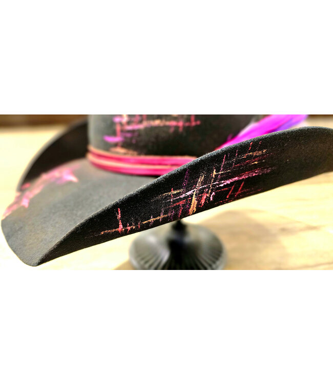 Beyond the Barn Catch Me If Can Custom Felt Hat Sz Small  BTB