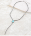 YK Trading Turquoise Navajo Pearl Bead Lariat Necklace