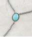 YK Trading Turquoise Navajo Pearl Bead Lariat Necklace