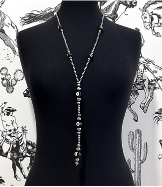 YK Trading Eight Ball Navajo Necklace