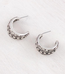 YK Trading Western Hoop Earrings Silver