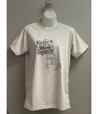 Beyond the Barn Womens Kickin It With My Mane Squeeze Tee
