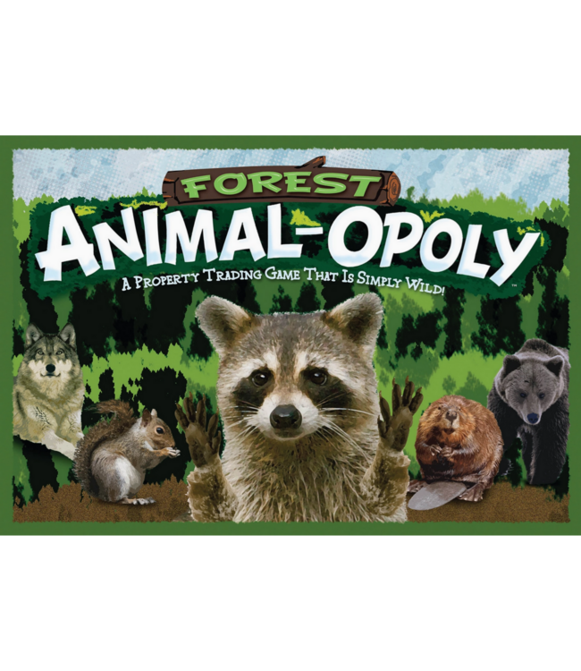 Outset Games and Cobble Hill Puzzles Forest Animal-Opoly Board Game