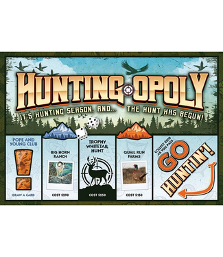 Outset Games and Cobble Hill Puzzles Hunting-Opoly (New Design) Board Game