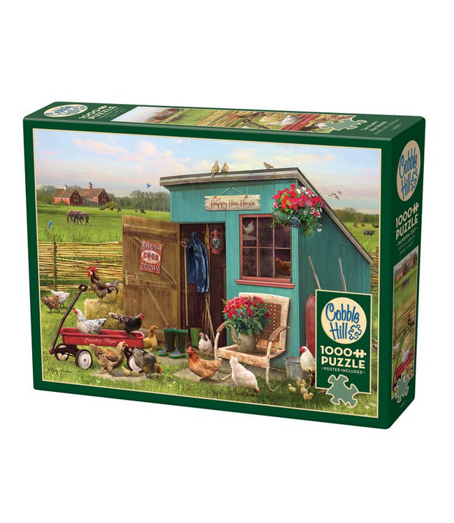 Outset Games and Cobble Hill Puzzles The Happy Hen House 1000pc Puzzle