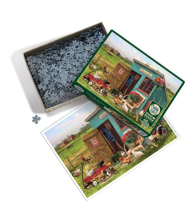 Outset Games and Cobble Hill Puzzles The Happy Hen House 1000pc Puzzle