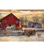 Outset Games and Cobble Hill Puzzles Winter On the Farm 1000pc Puzzle