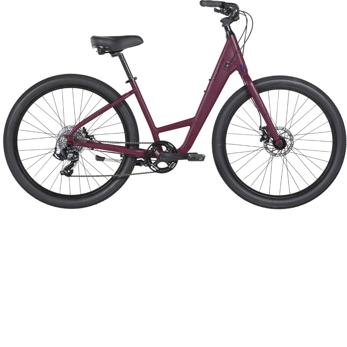 pink hybrid bike