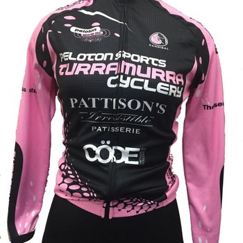 Peloton Sports Peloton Sports Ladies Long Sleeve Jersey Pink/Black