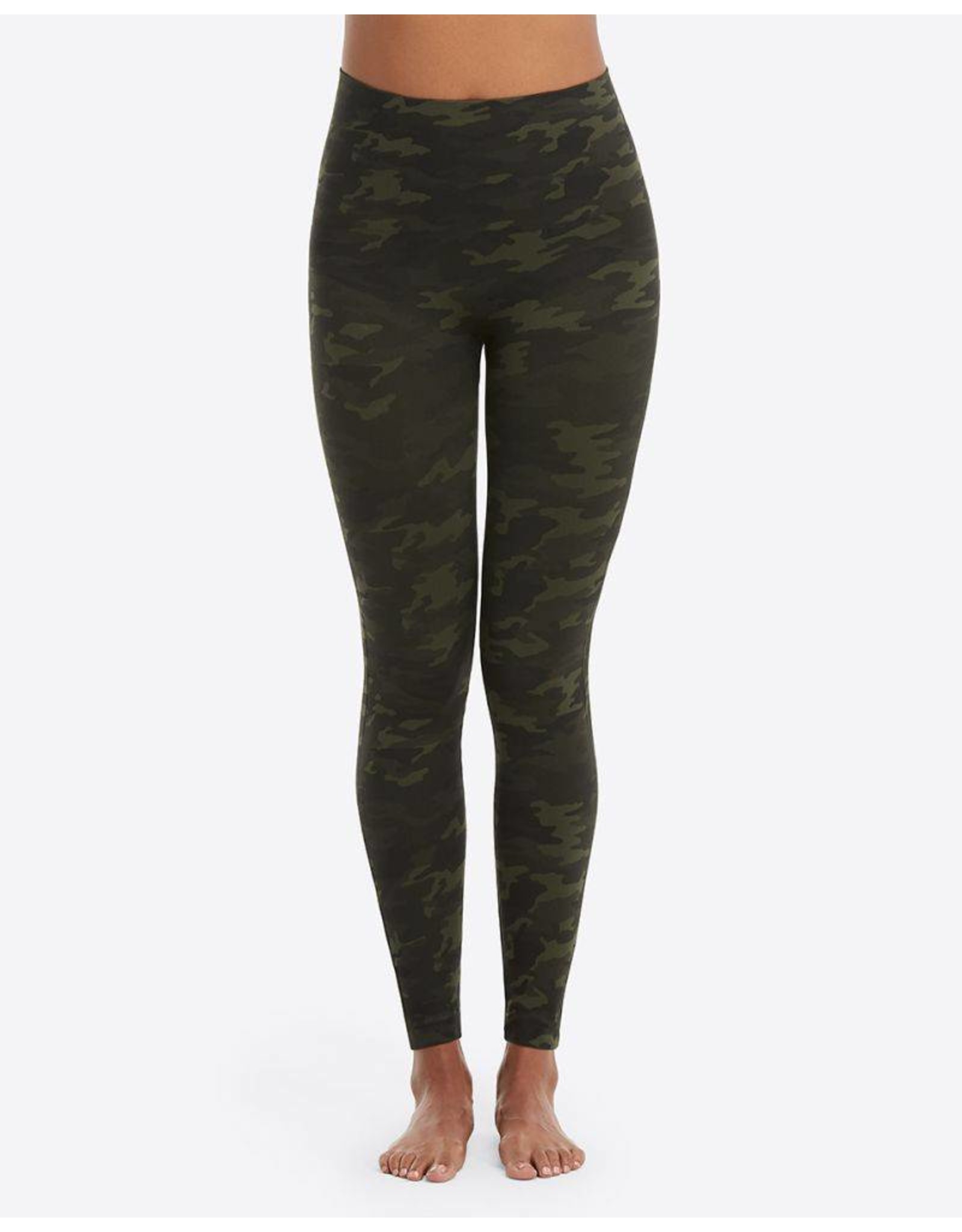 Spanx Look At Me Now Leggings Green Camo