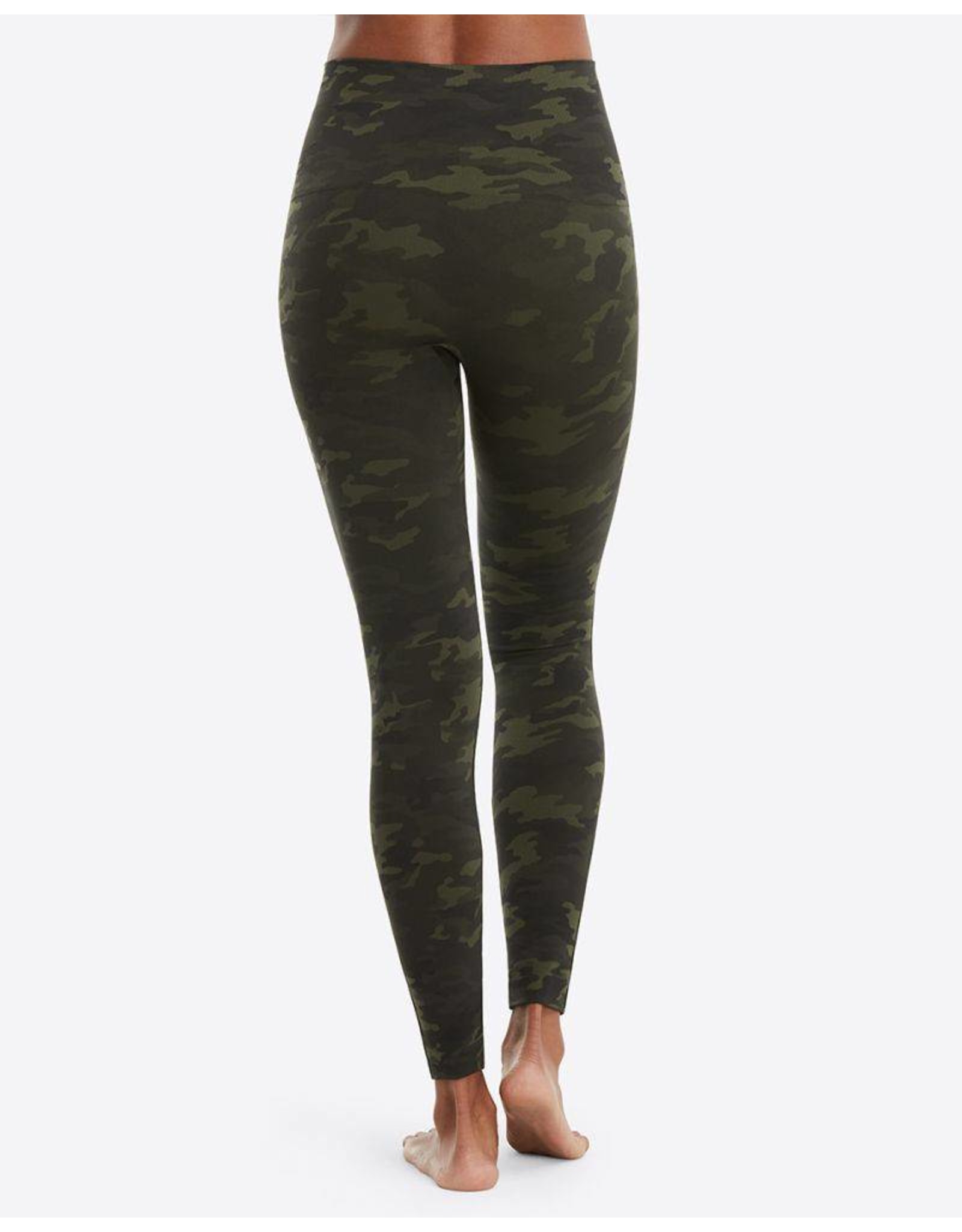 Spanx Look At Me Now Leggings Green Camo