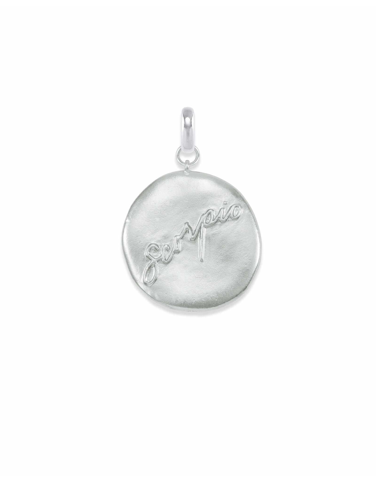 Kendra Scott Scorpio Silver Coin Charm Necklace