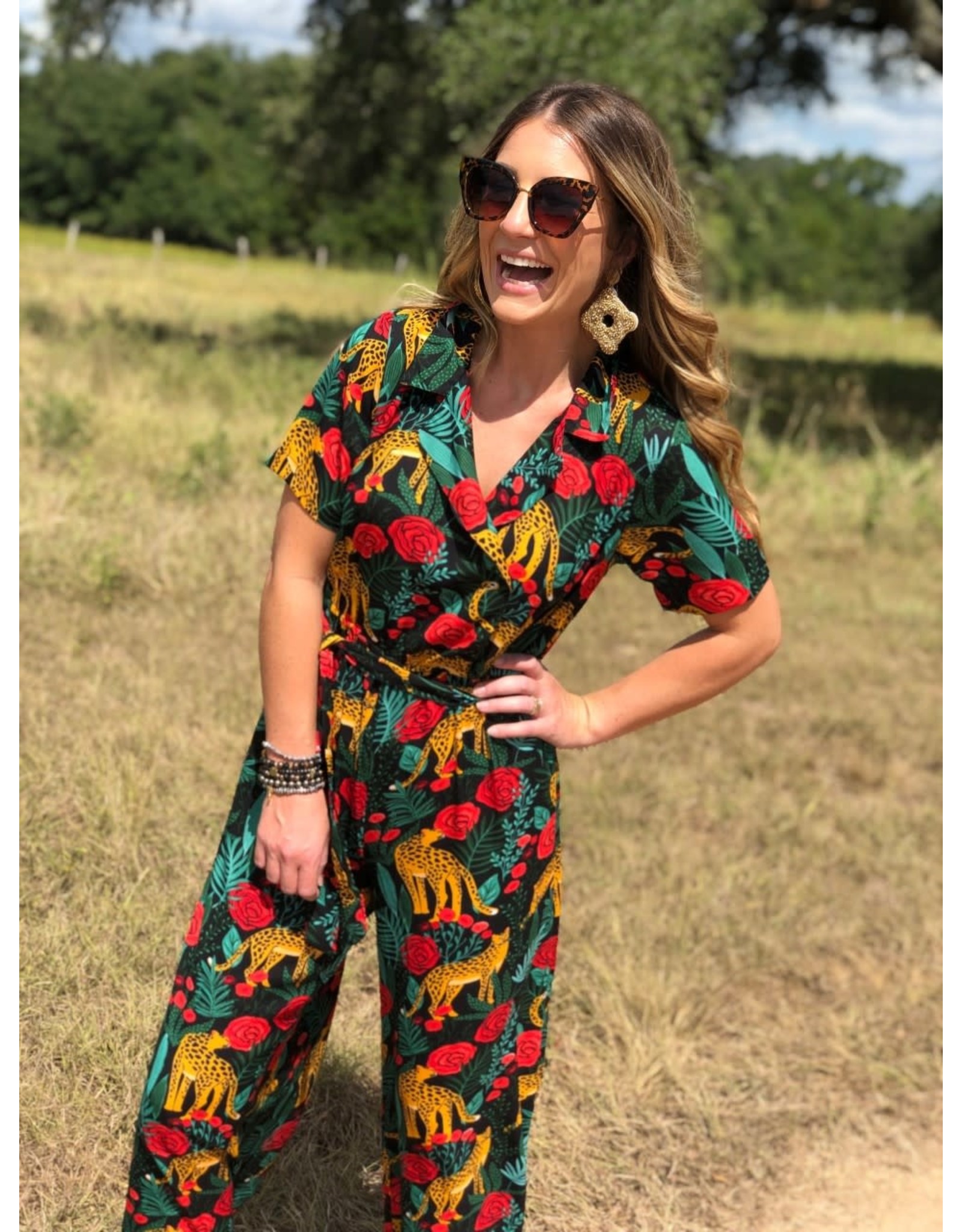 rose print jumpsuit