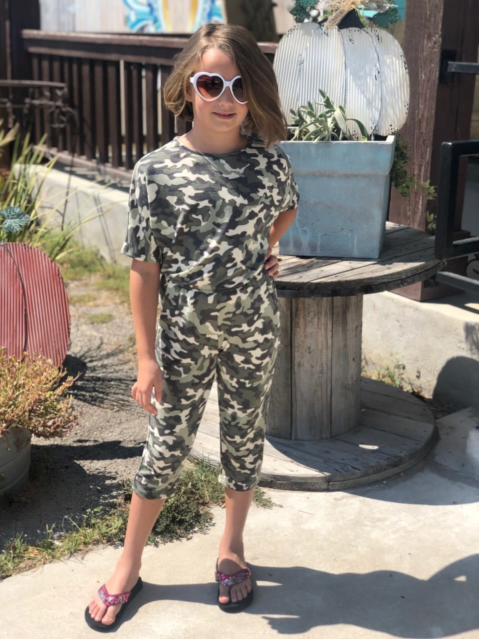 kids green jumpsuit