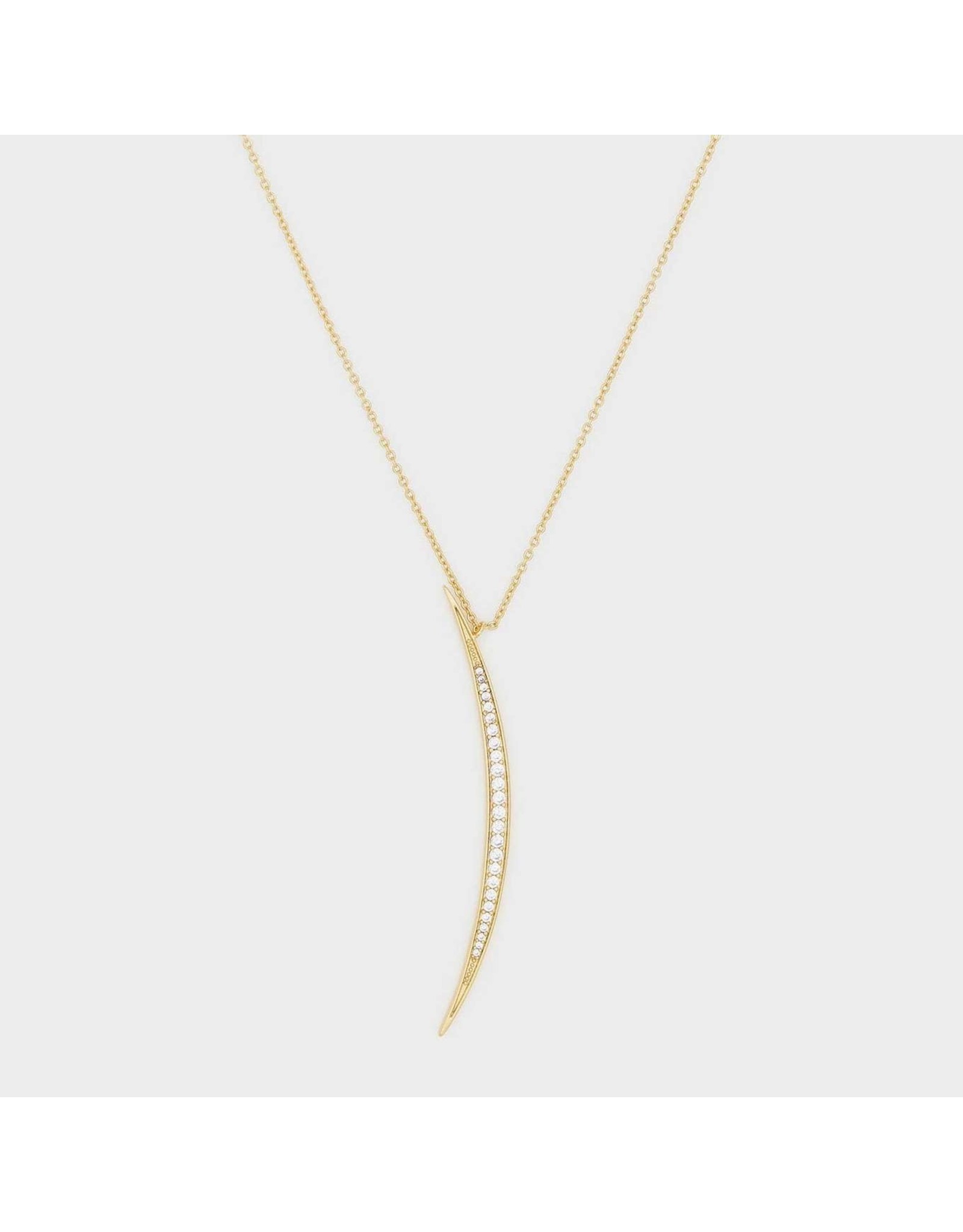 Gorjana Gorjana Gold Crescent Shimmer Pendant Necklace