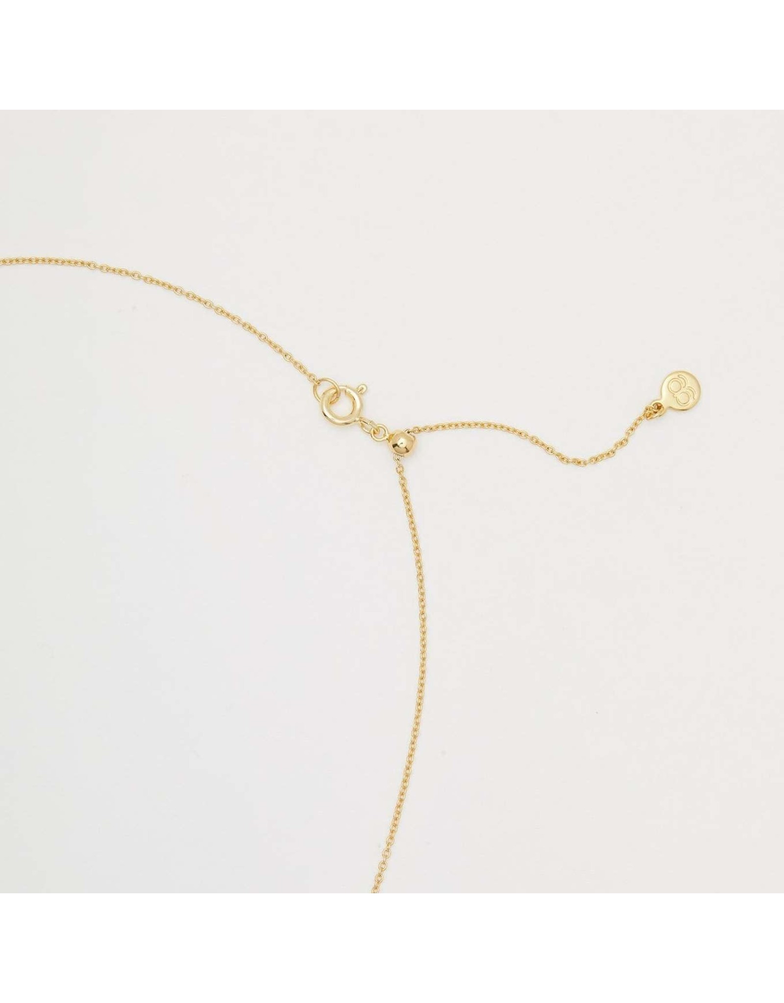 Gorjana Gorjana Gold Crescent Shimmer Pendant Necklace