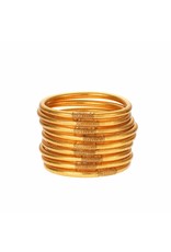 BuDhaGirl BuDhaGirl Gold All Weather Bangles- Small