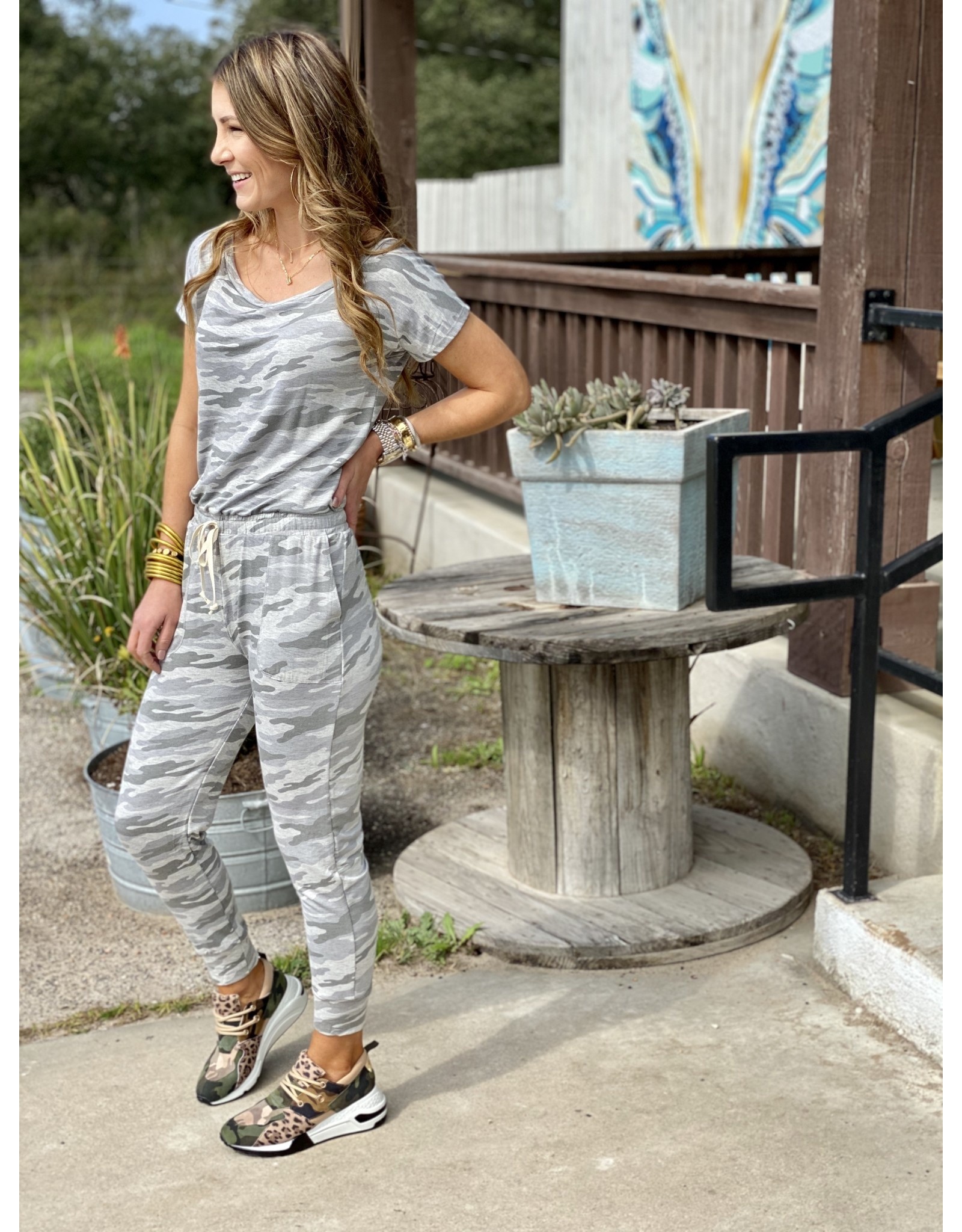 grey camo jumpsuit