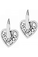 Brighton Contempo Heart Leverback Earrings