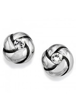 Brighton Silver Love Me Knot Mini Post Earrings