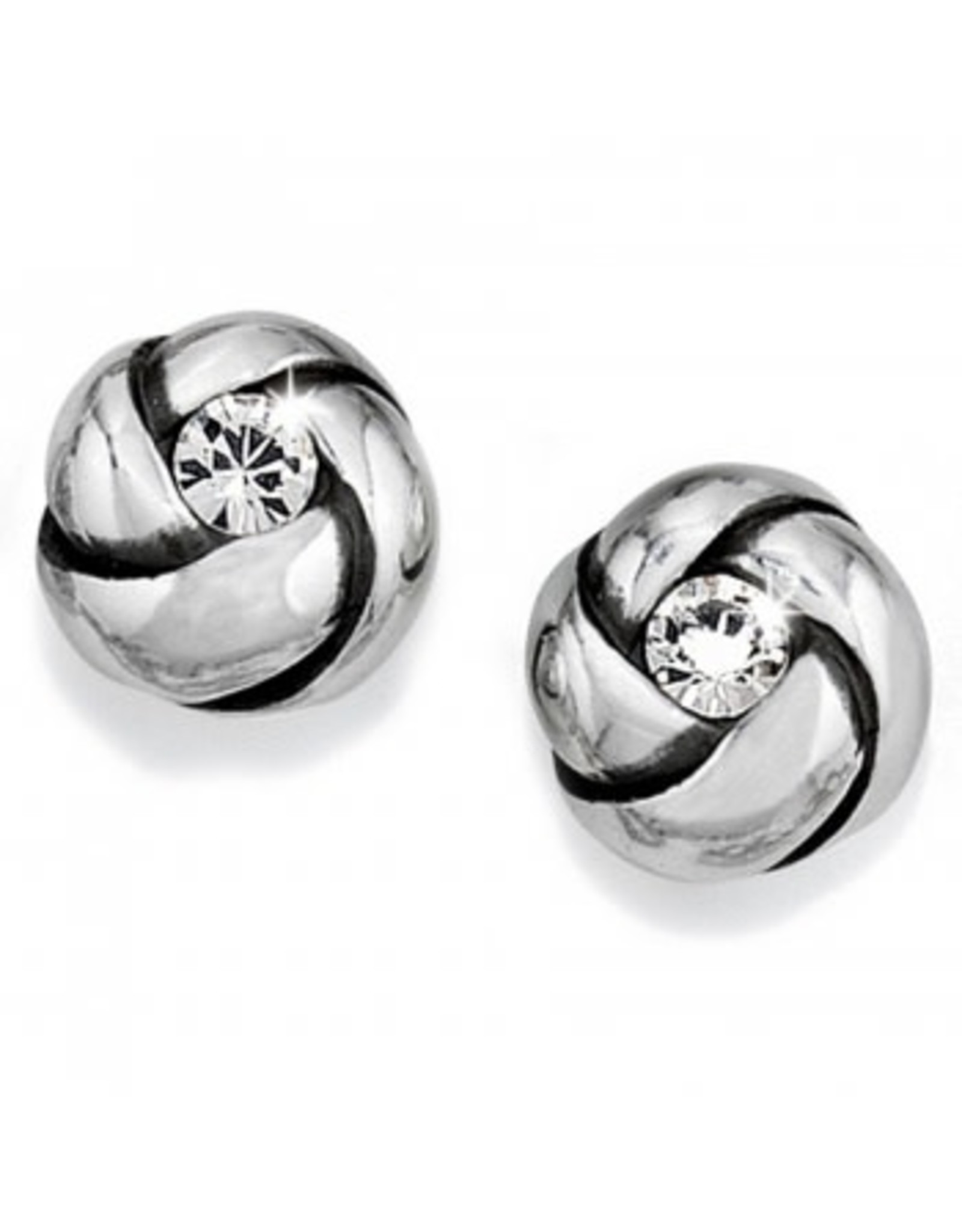 Brighton Silver Love Me Knot Mini Post Earrings